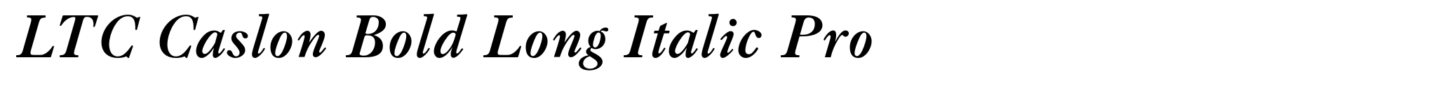LTC Caslon Bold Long Italic Pro image